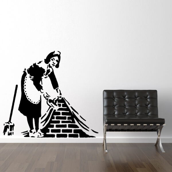 Rengøringsdame Af Banksy Wallsticker