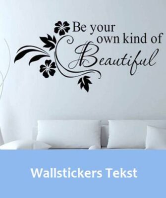 Wallstickers med tekst