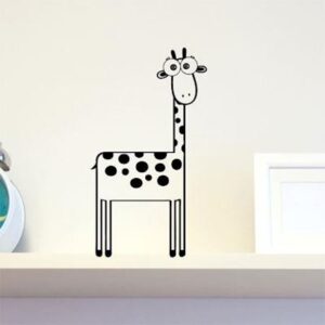 Fjollet Giraf Wallsticker Fra Dimaria