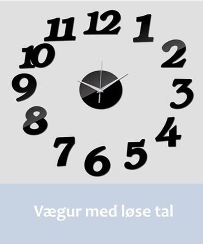 vægur med løse tal køb